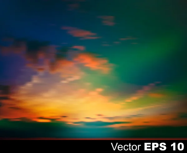Abstrakt natur himmel bakgrund med rosa soluppgång — Stock vektor