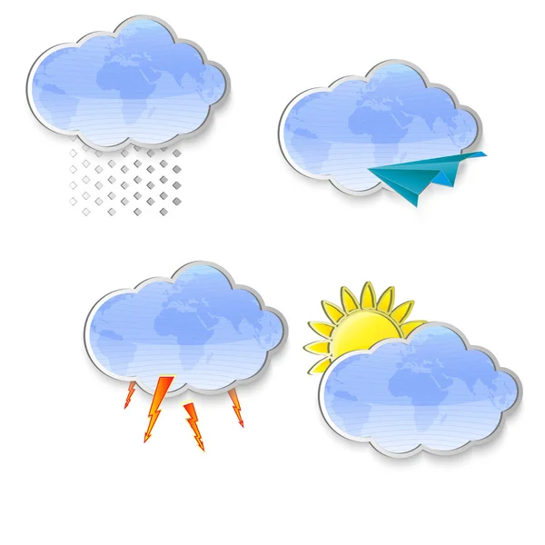Icônes météo — Image vectorielle