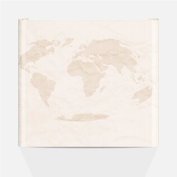 Mapa del mundo del papel — Archivo Imágenes Vectoriales