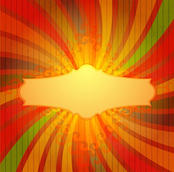 Éclatement de soleil coloré — Image vectorielle