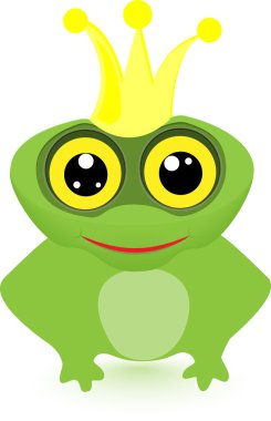 karikatür Kurbağa Prenses