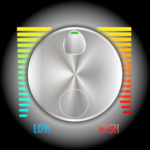 Botón de control de volumen — Vector de stock