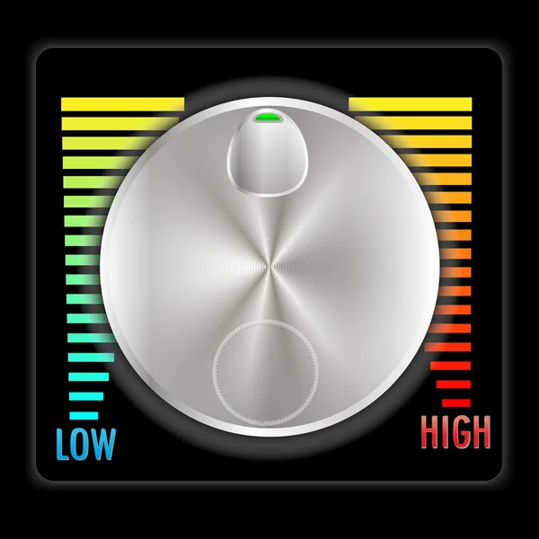 Botón de control de volumen — Vector de stock