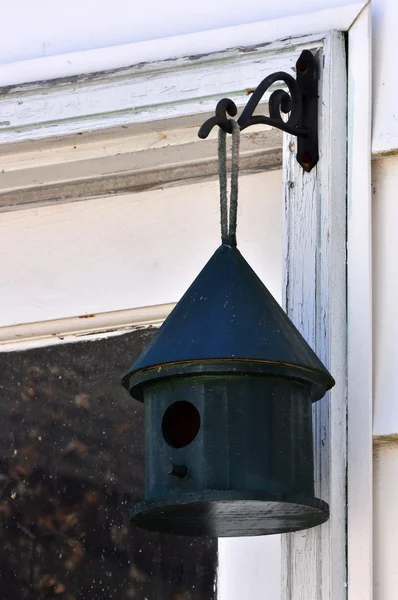 Kleine groene birdhouse — Stockfoto