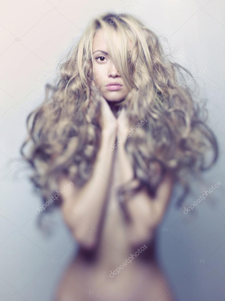 Beautiful lady with magnificent hair