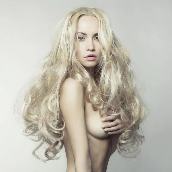 Sexig blondin — Stockfoto
