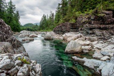 River on Sutton Pass, Vancouver Island clipart