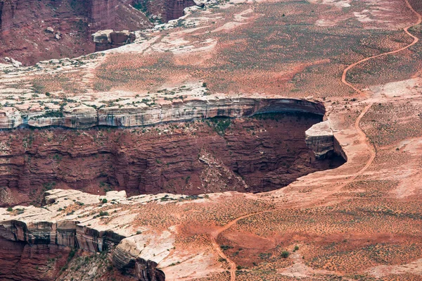 Canyon ridge v národním parku canyonlands — Stock fotografie