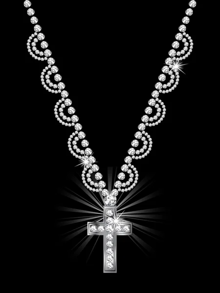 Croix de diamant — Image vectorielle