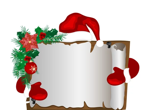 Vánoční pergamen — Stockový vektor