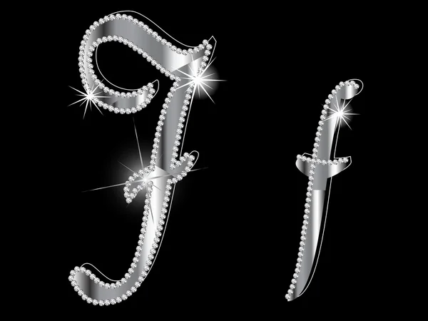 Lettres en diamant — Image vectorielle