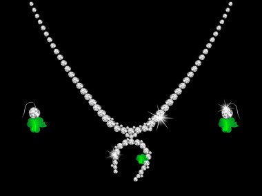 Diamond necklace clipart