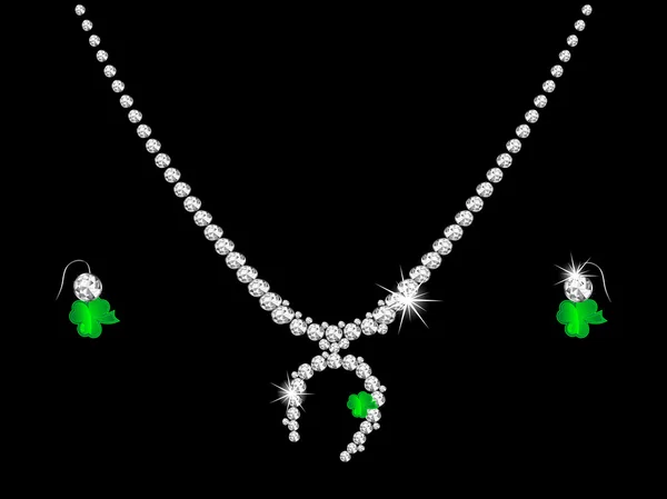 Collier en diamant — Image vectorielle