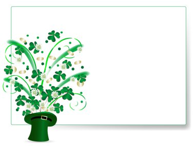 Clover in cylinder clipart