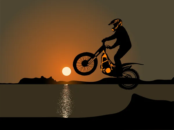 Motocross — Stock Vector