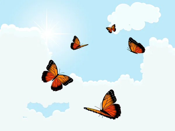 Mariposas — Vector de stock