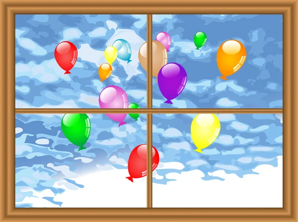 Party balloons — Stock Vector