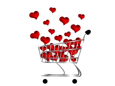 Alışveriş arabası.