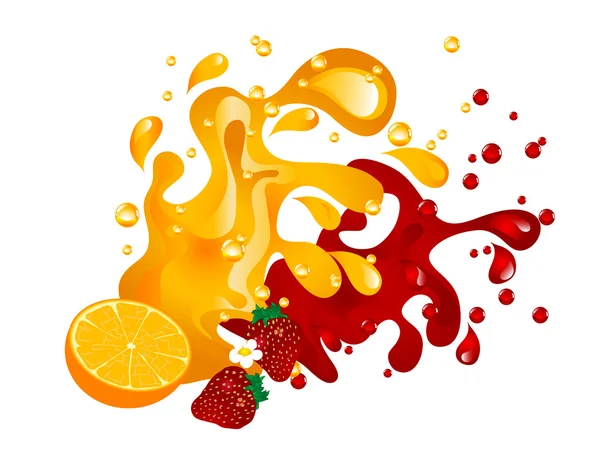 Fruit juice — Stock Vector