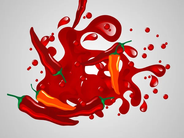 Sauce chili — Image vectorielle