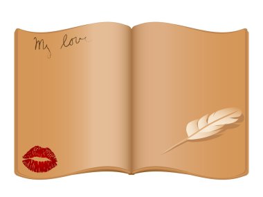 Letter for my love clipart