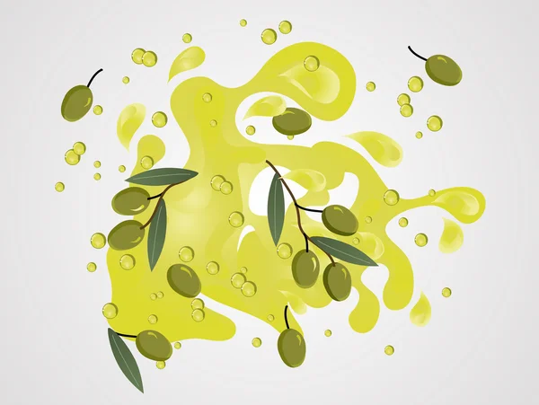 Huile d'olive — Image vectorielle