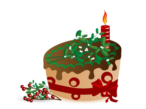Noel pastası — Stok Vektör
