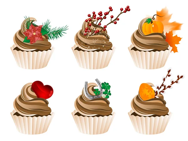 Cupcakes — Stockvector