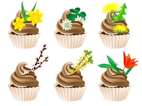 Cupcakes — Stockvector