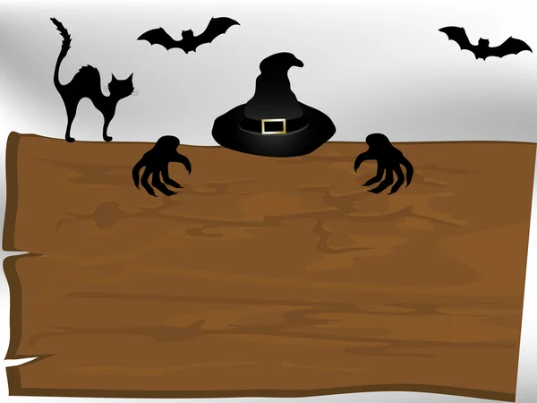 Letrero de Halloween — Vector de stock