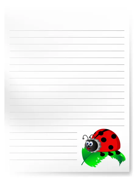 Notepaper — Stock Vector