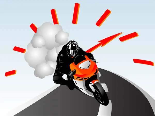 Motosiklet racer — Stok Vektör