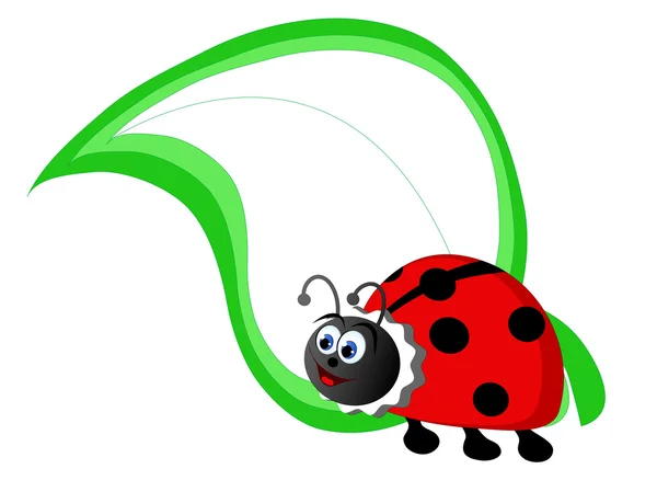 Cartoon ladybird — Stock vektor