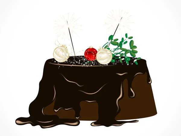 Gâteau de Noël — Image vectorielle