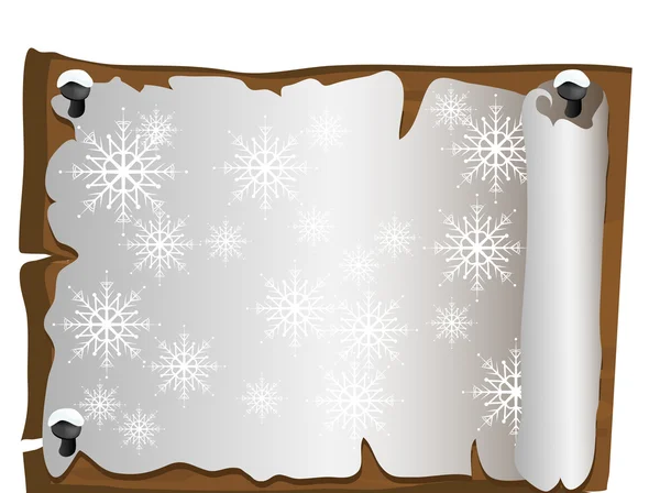 クリスマス羊皮紙 — ストックベクタ