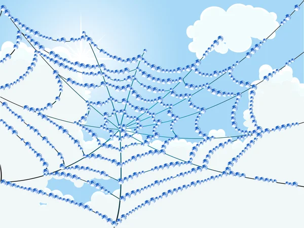 Toile d'araignée — Image vectorielle