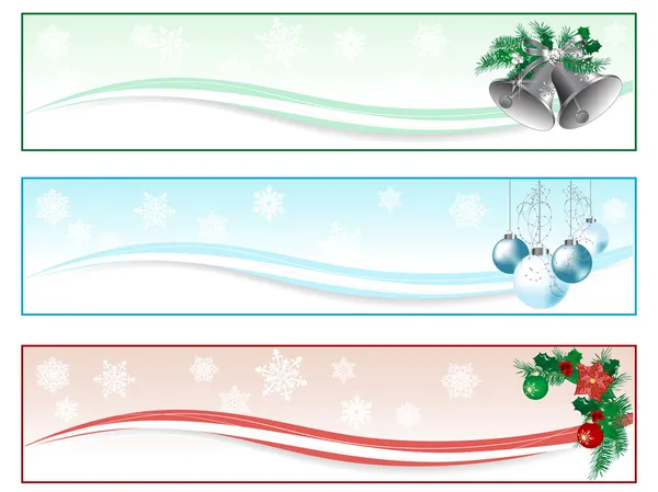 Banderas de Navidad — Archivo Imágenes Vectoriales