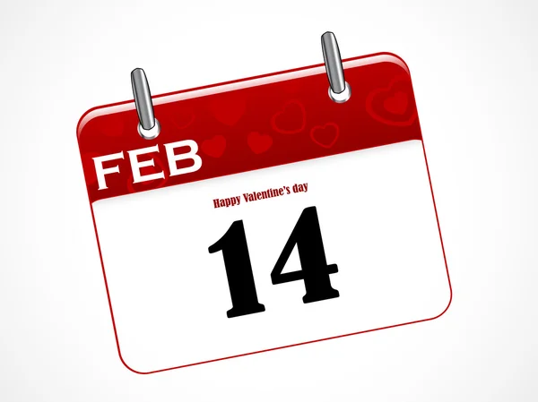 Calendário de Fevereiro — Vetor de Stock