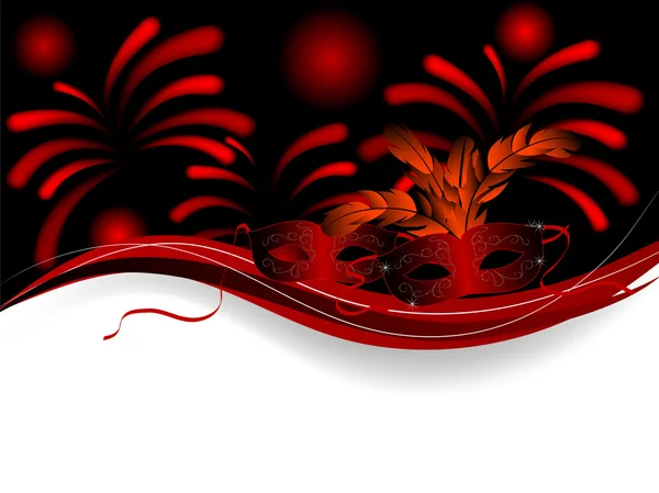 Masques rouges — Image vectorielle