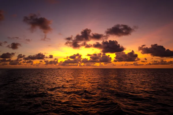 Pôr do sol laranja — Fotografia de Stock