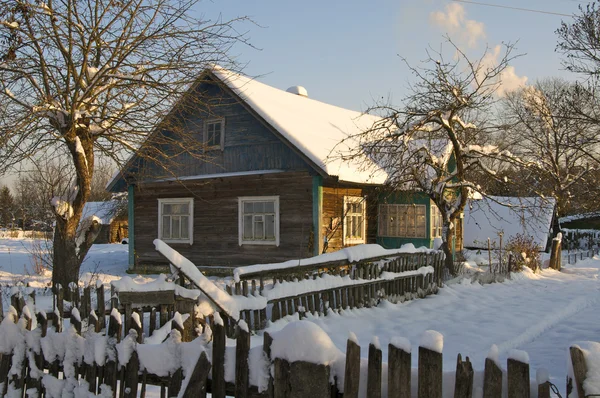 Зимова хатинка — стокове фото