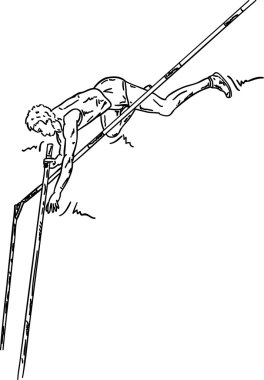 erkek yüksek atlamacı