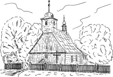Rural chapel clipart