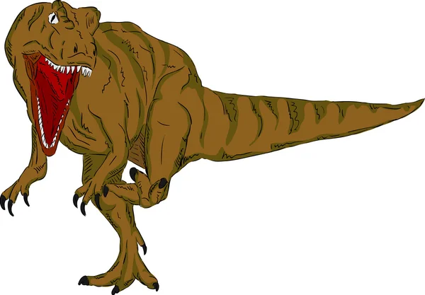 Dinozor saldıran — Stok Vektör