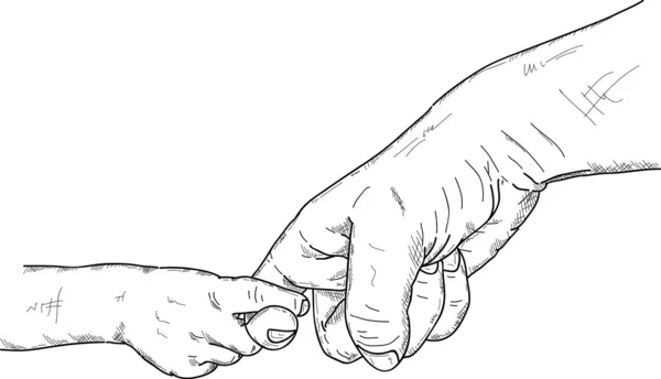 Δάχτυλα κρατώντας — Διανυσματικό Αρχείο
