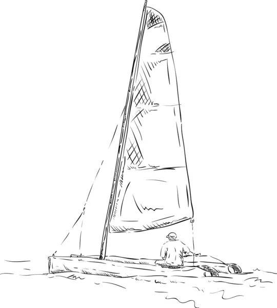 Catamaran — Image vectorielle