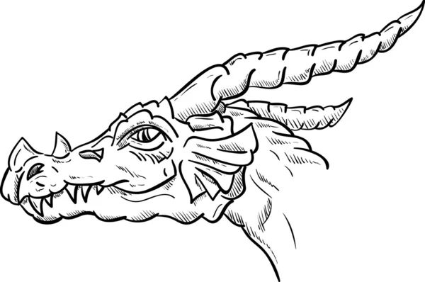 Cabeça de dragão —  Vetores de Stock