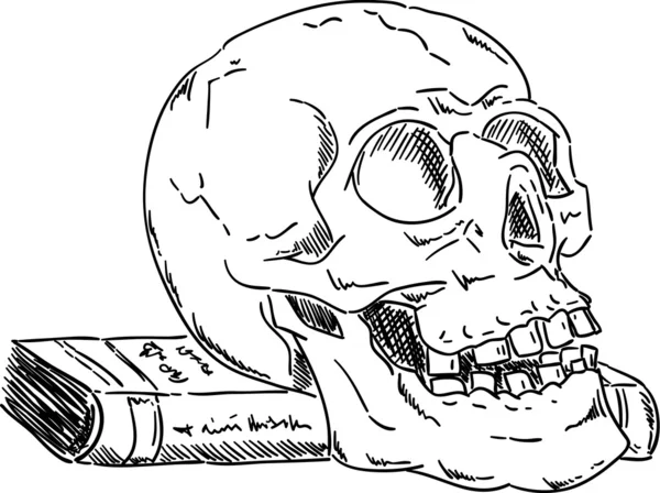 Halloween skull — Stock Vector