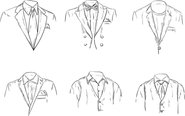Επίσημη κοστούμι των ανδρών — Διανυσματικό Αρχείο