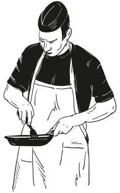 Şef ile kızartma tavası